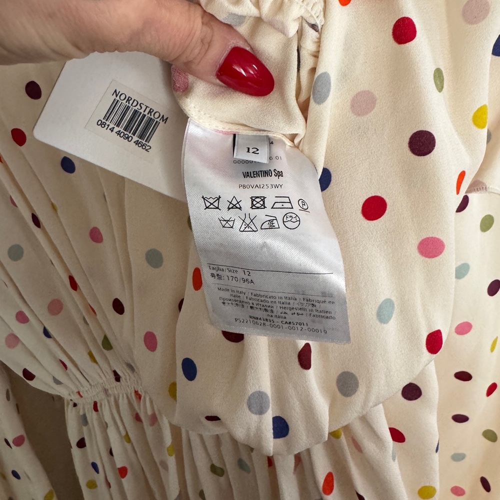 VALENTINO ruffle polka dot dress - Picture 3 of 12